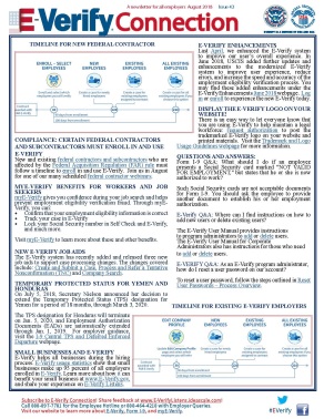 E-verify Connect Issue 43 Thumbnail Image