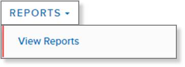 screen capture of left nav Reports menu showing the View Reports menu option