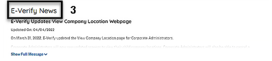 Screen capture of the corporate administrator user web page showing Area 1 which displays the following menu options: Home, Company Locations, Reports, Resources