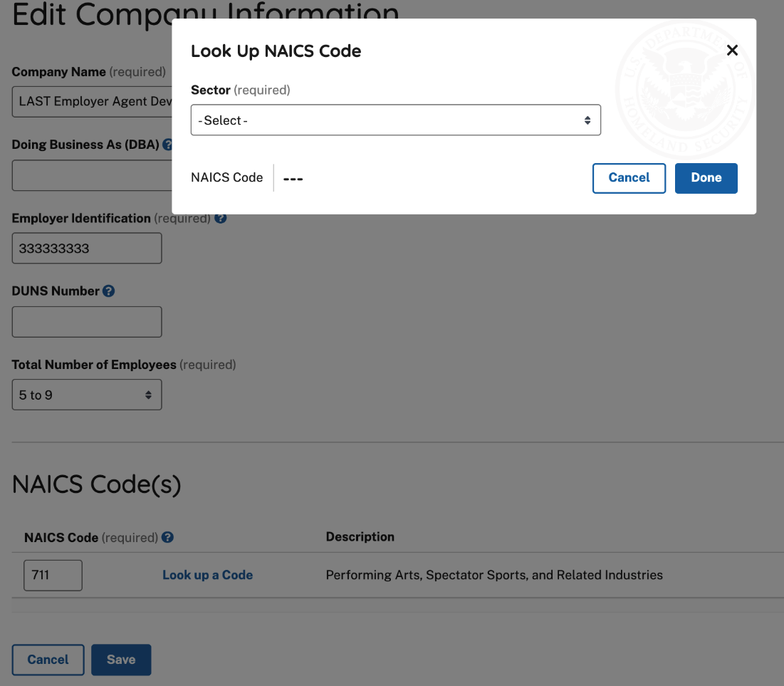 7.3.3 Update North American Industry Classification System (NAICS