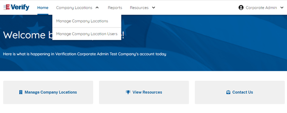 Screen shot of left nav menu showing the Add New Location menu option